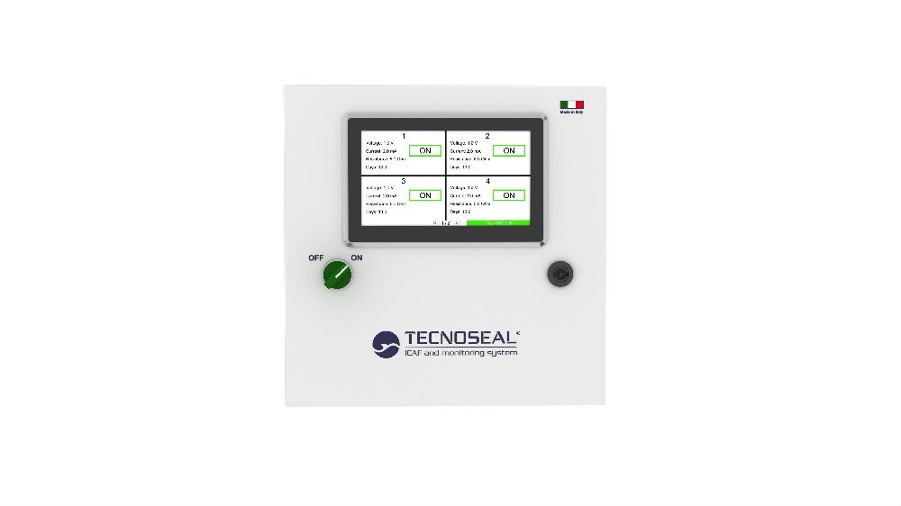 alimentatore Tecnoseal antifouling ICAF MGPS con touch screen